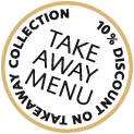 Take away menu